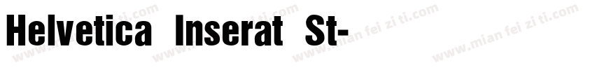 Helvetica Inserat St字体转换